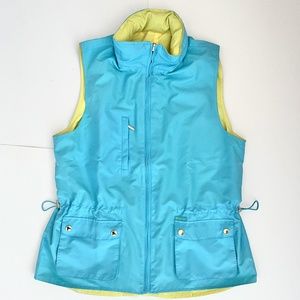 CHAPS LARGE REVERSIBLE GOLF RAIN VEST HOODED